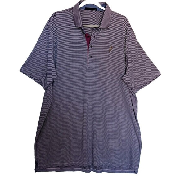 Greyson Golf Polo Shirt Size XXL Purple and Pink Stripes - Picture 1 of 6